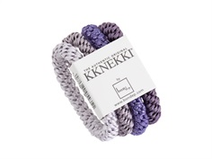 Kknekki hårelastikker purple mix (4-pack)